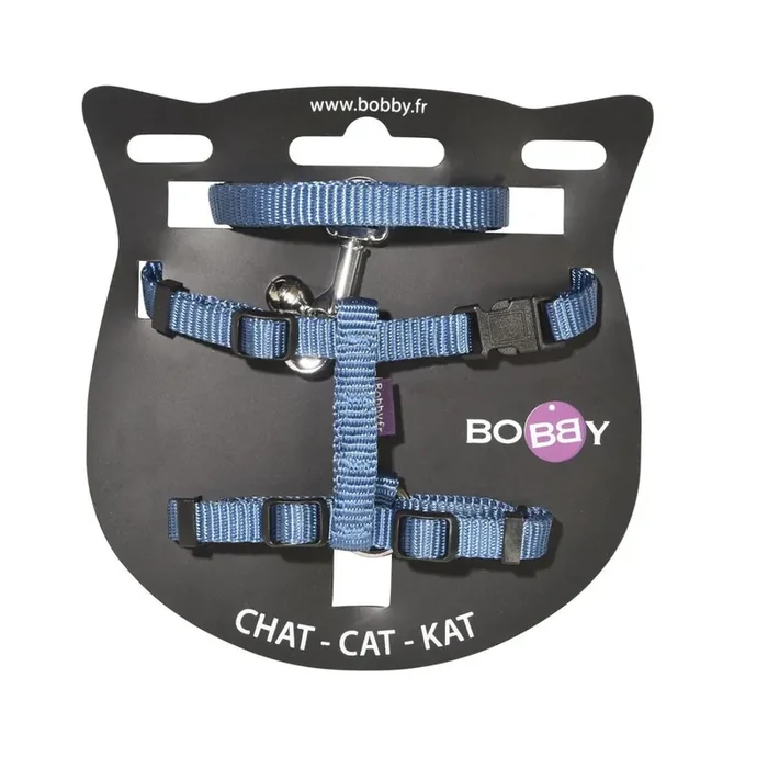 Cat harness with leash Bobby [Size 22/32 cm]