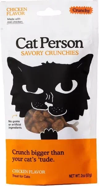 Cat Person by Weruva Savory Chicken Grain Free Crunchy Cat Treats