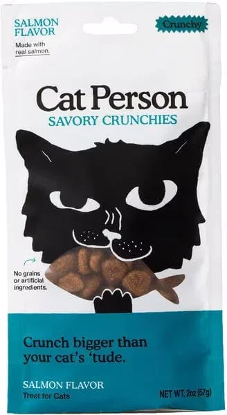 Cat Person by Weruva Savory Salmon Grain Free Crunchy Cat Treats
