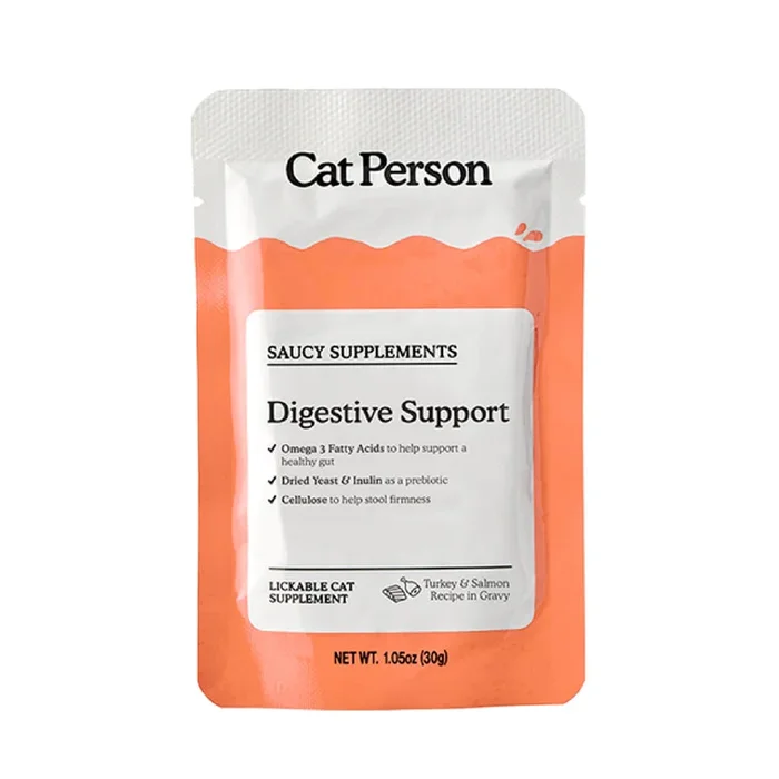 Cat Person Digestive Support Supplement Turkey & Salmon Recipe
