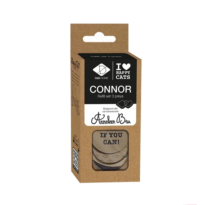 Cat toy refill for natural prey kit D&D Home Connor [Size 5.5×9.5×0.5 cm]