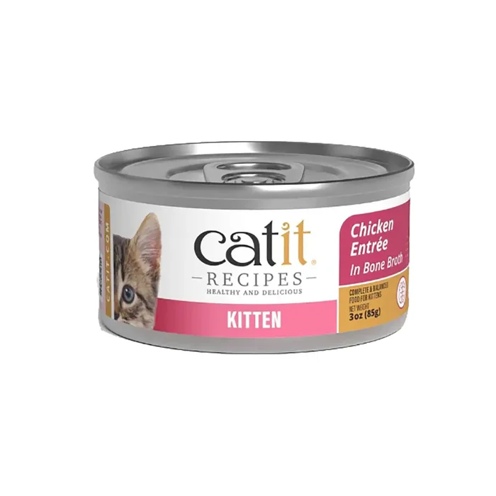 Catit Recipes Wet Kitten Food – Chicken Entree in Bone Broth