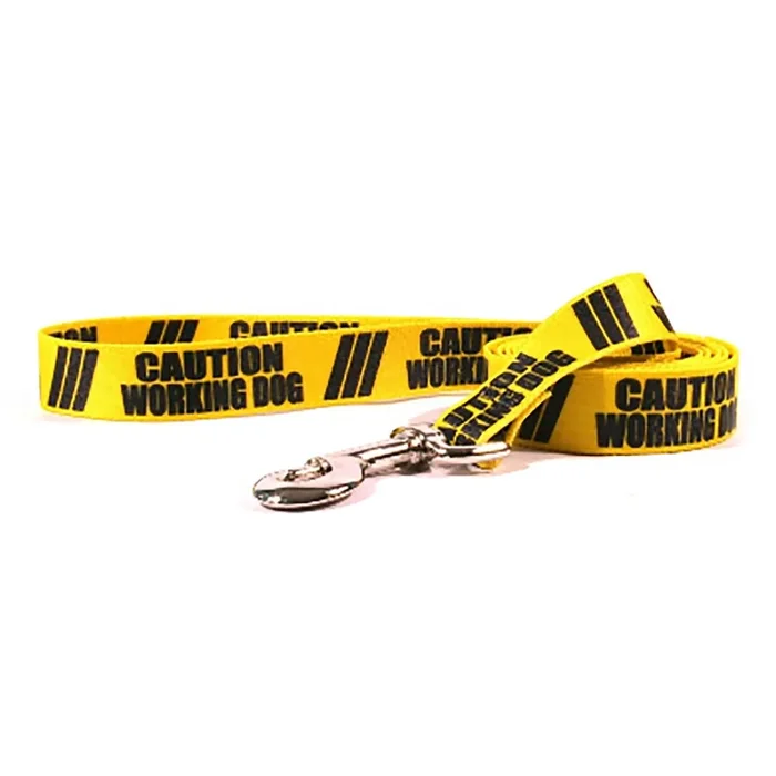 Caution Dog Leash by Yellow Dog – Working Dog