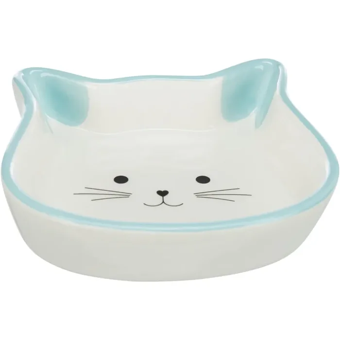 Ceramic cat head bowls Trixie