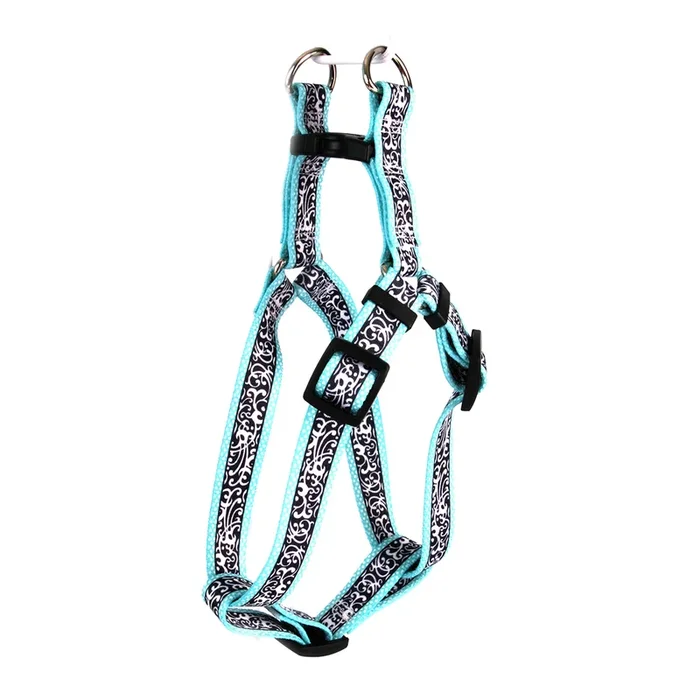Chantilly Step-In Dog Harness by Yellow Dog – Teal