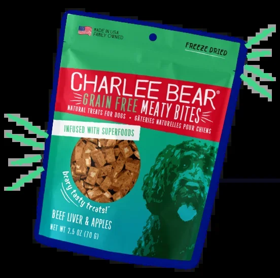 Charlee Bear Grain Free Meaty Bites Beef Liver & Apples