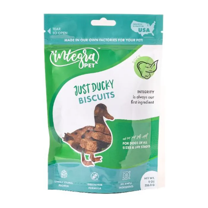 Chasing Our Tails Integra Pet Just Ducky Biscuits Dog Treats