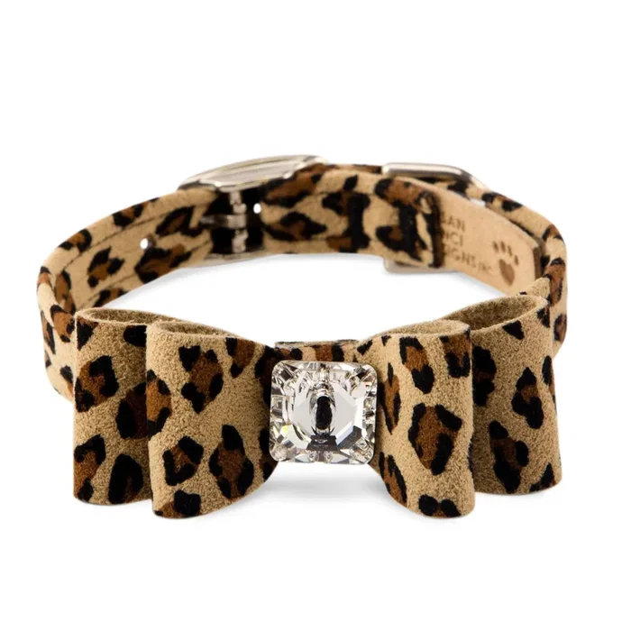 Cheetah Couture Big Bow Collar