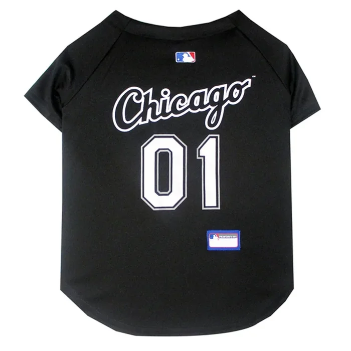 Chicago White Sox Officially Licensed Dog Jersey – Black
