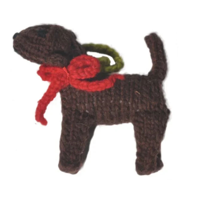 Chocolate Lab Dog Ornament