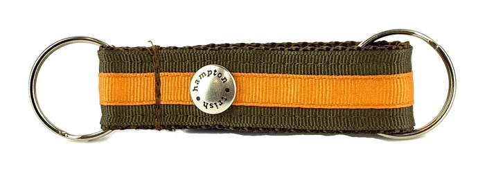 Chocolate/Orange Stripe Snappy Keychain – 303