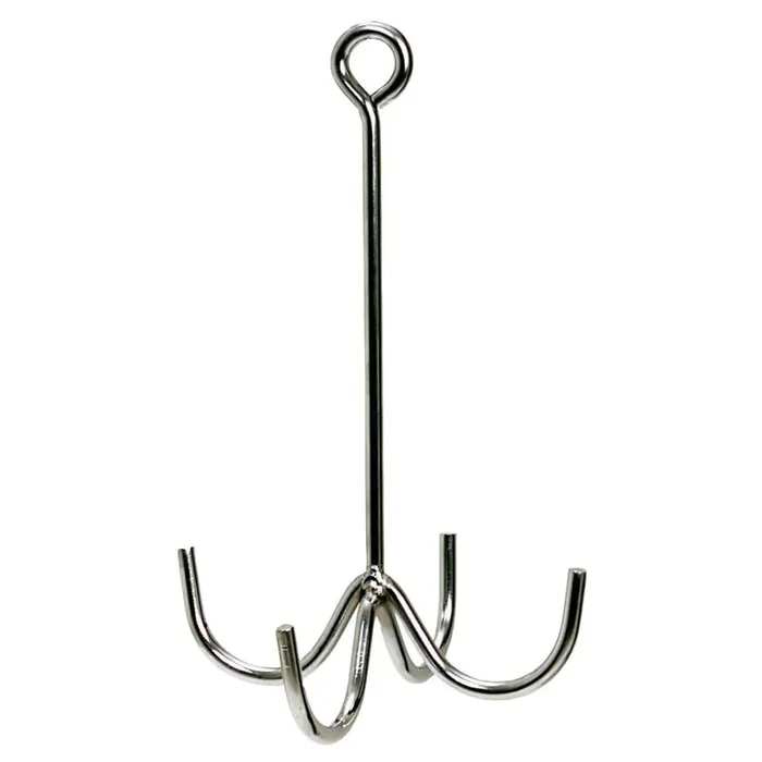 Chrome Bridle Rack with 4 hooks Premiere