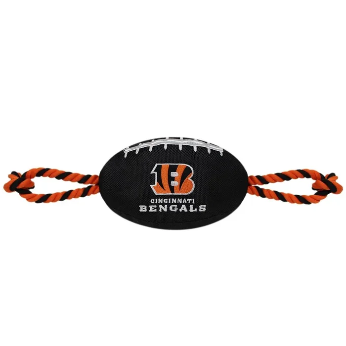 Cincinnati Bengals Plush Football Dog Toy