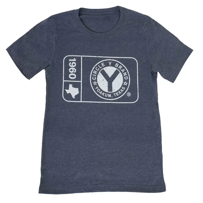 Circle Y Men’s Patch Logo Tee