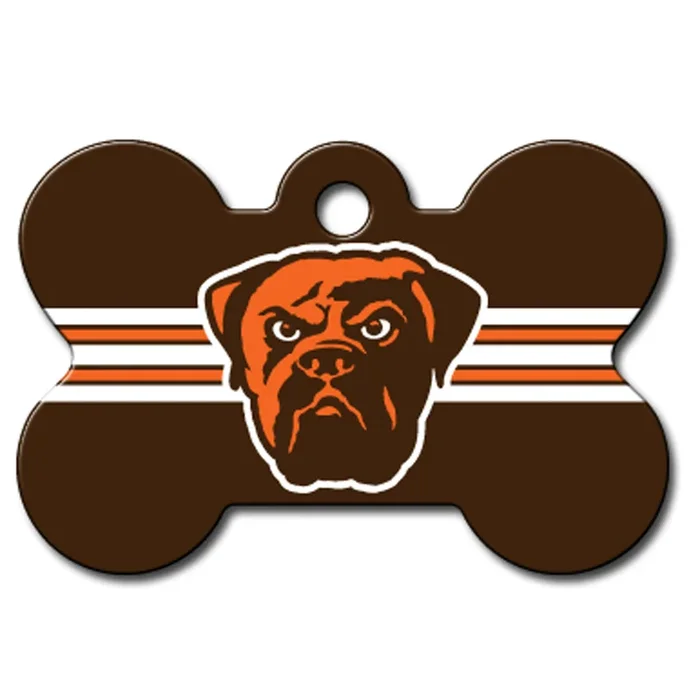 Cleveland Browns Engravable Pet I.D. Tag – Bone