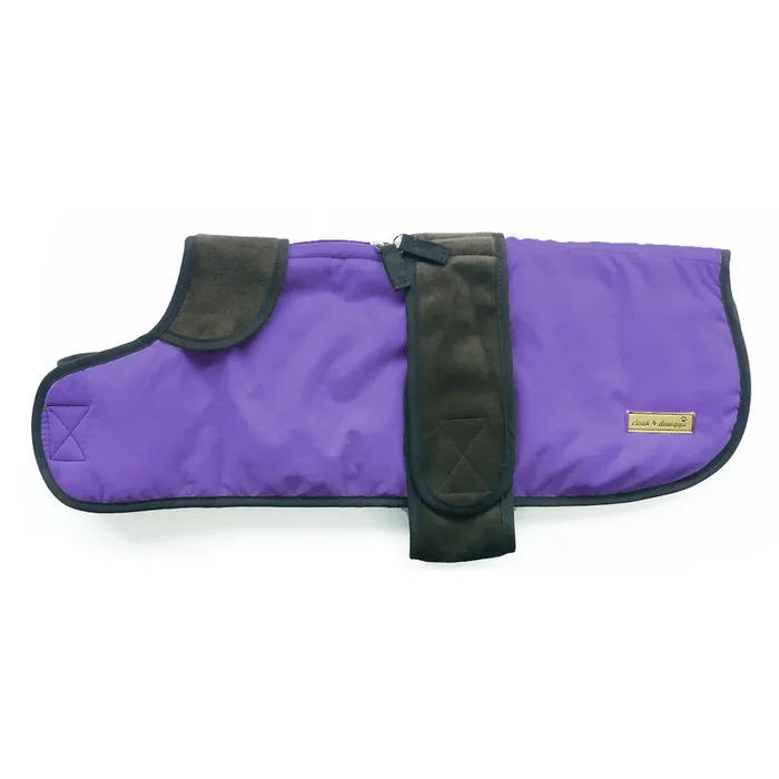 Cloak & Dawggie Flannel Blanket Dog Coat – Periwinkle