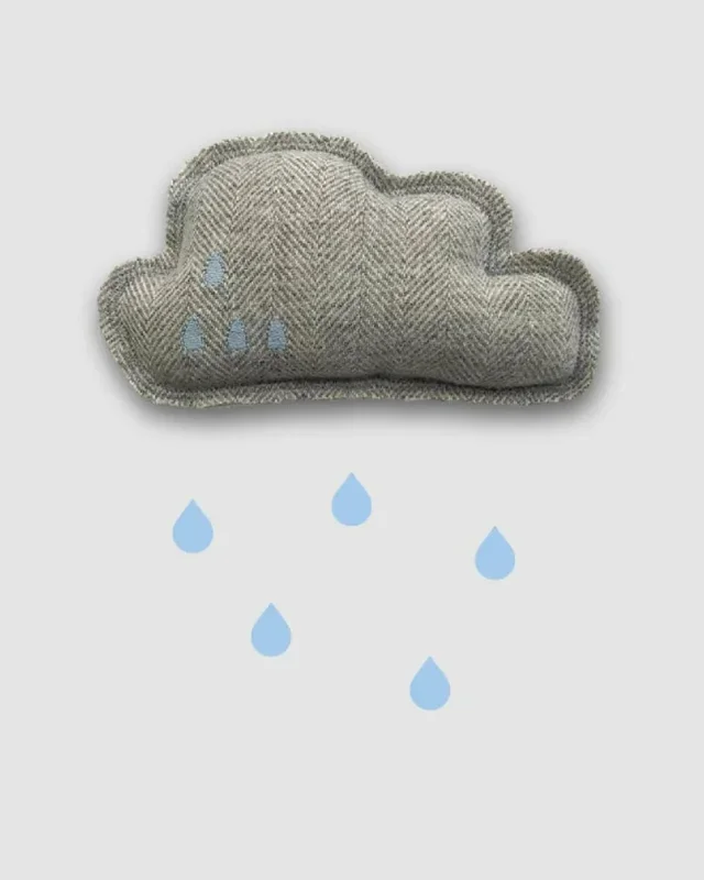 Cloud Catnip Pillow Toy in Grey (Made in the USA)
