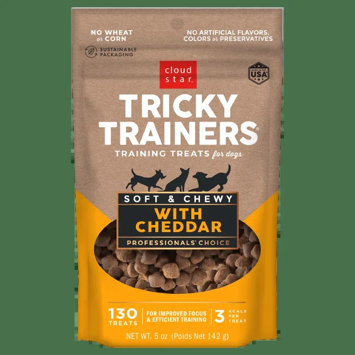 Cloud Star Tricky Trainers Soft & Chewy with Cheddar Dog Treats