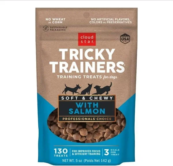 Cloud Star Tricky Trainers Soft & Chewy with Salmon Dog Treats
