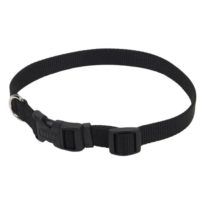 Coastal Adjustable Nylon Collar with Tuff Buckle Medium Black
