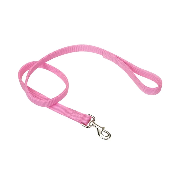 Coastal Double Nylon Lead 6′ – 1″ Pink