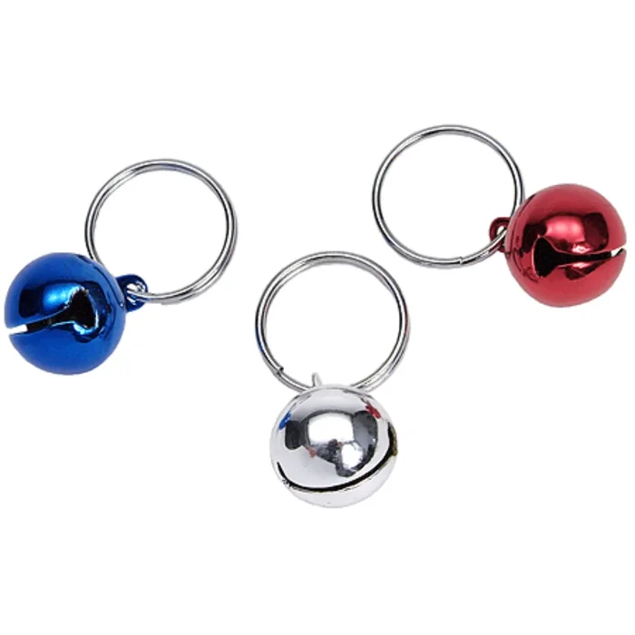 Coastal Pet Bells Collar Attachment – Red, Silver, and Blue