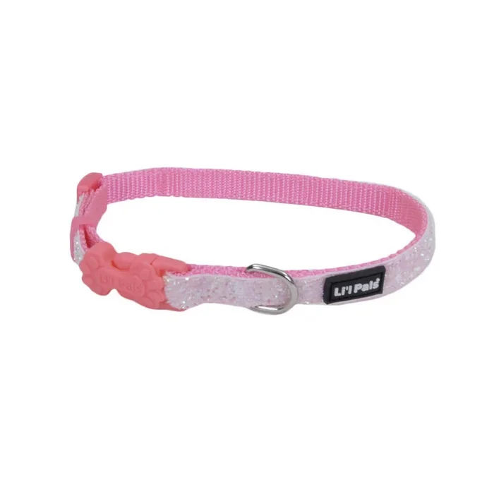 Coastal Pet Products Li’l Pals Adjustable Dog Collar with Glitter Overlay