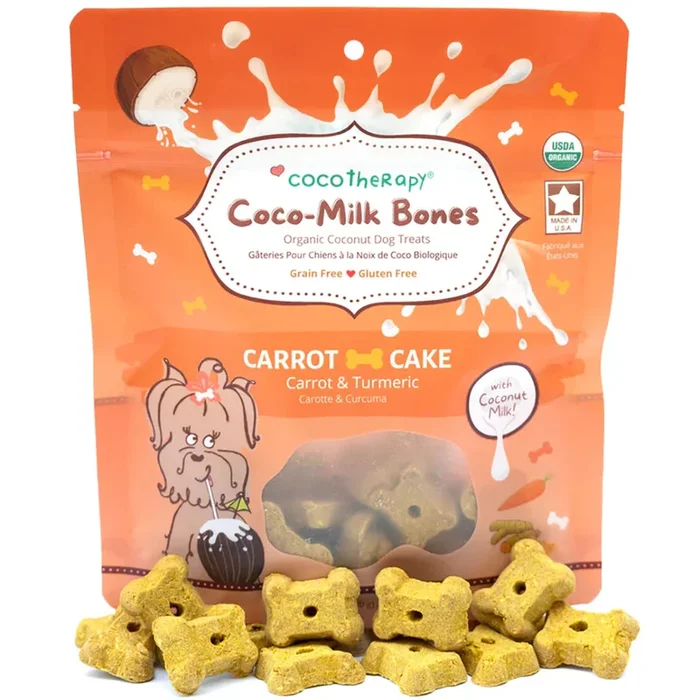 CocoTherapy Coco-Milk Bones Carrot Cake Dog Treats