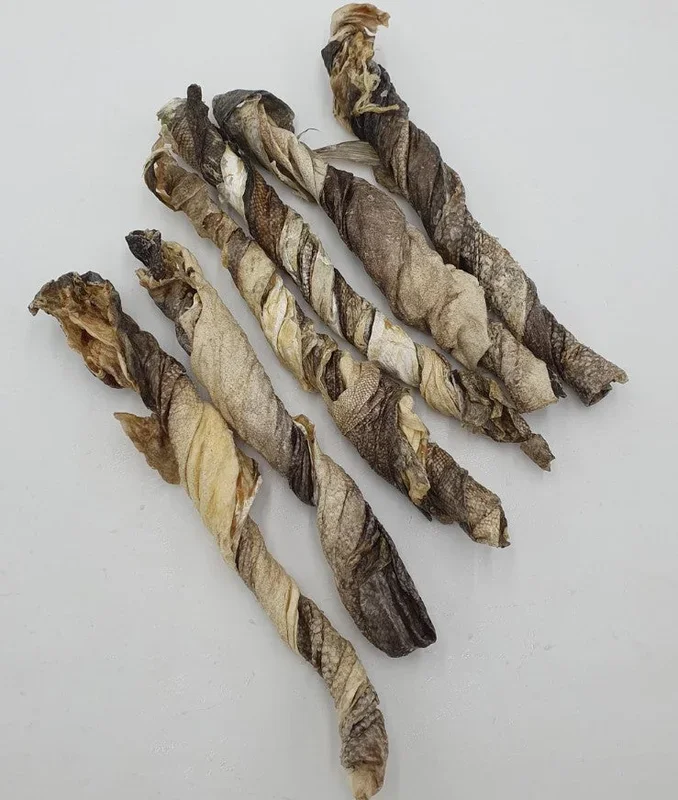 Codfish Skin Rolls 6-10 Inch & 5″