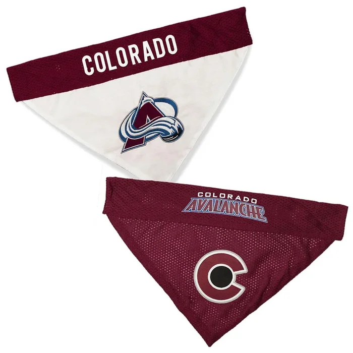 Colorado Avalanche Reversible Dog Bandana Collar Slider