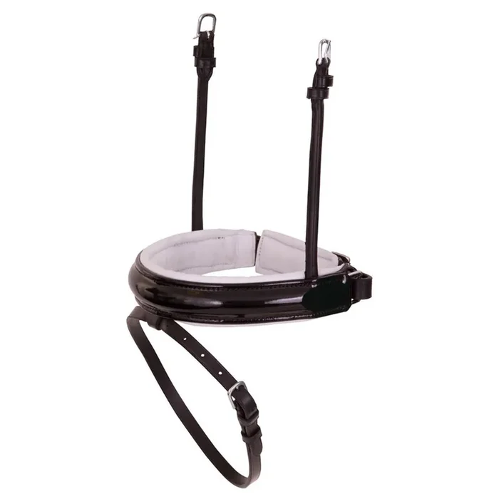 Combination horse noseband in wide patent leather BR Equitation Pull-back Lacquer