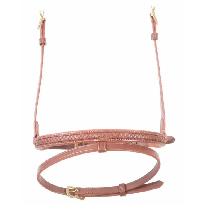 Combination horse noseband with braid Karlslund Kombi [Size 42x2x4 cm]