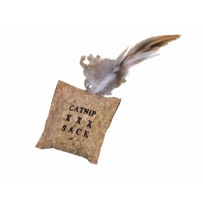 Cork bags with bell Nobby Pet [Size 8/20 cm]
