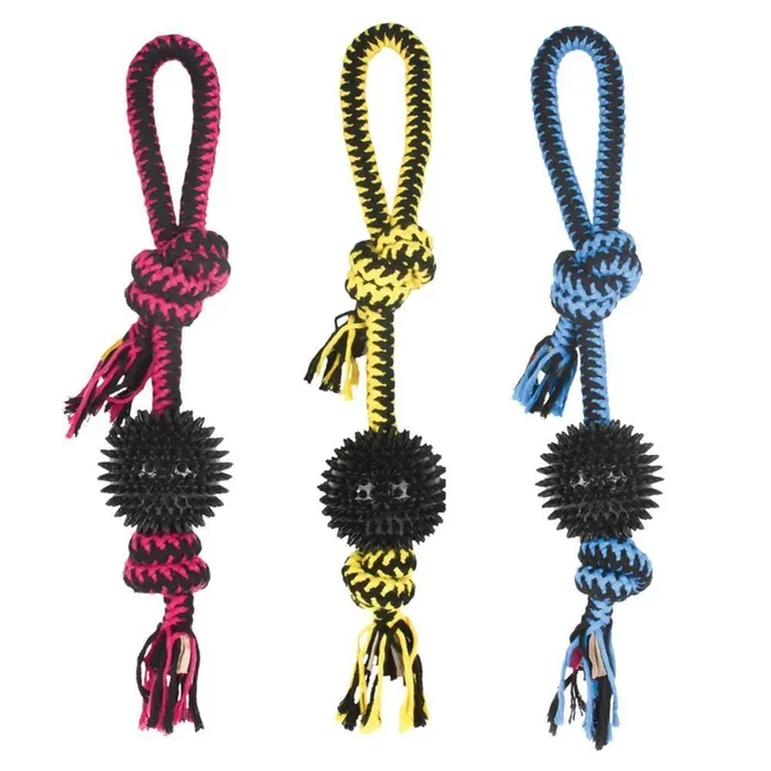 Cotton dog rope M-Pets Twist Prickly