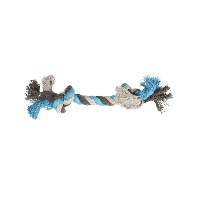 Cotton dog rope with 2 knots Duvoplus Tug [Size 15x2x2 cm]