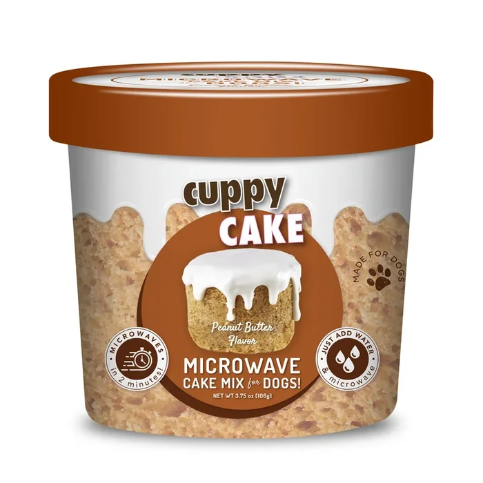 Cuppy Cake Microwave Dog Cake Mix – Peanut Butter