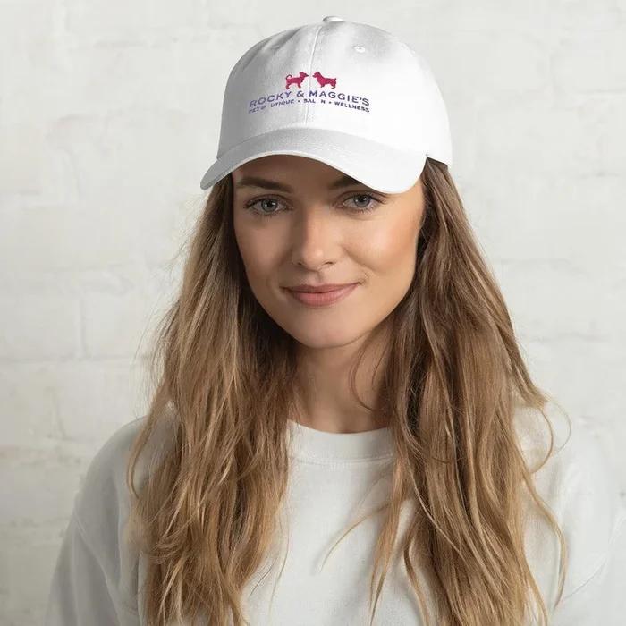 Dad hat with Rocky and Maggie’s Logo