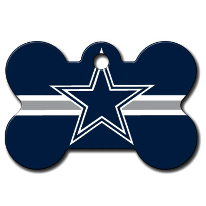 Dallas Cowboys Engravable Pet I.D. Tag – Bone