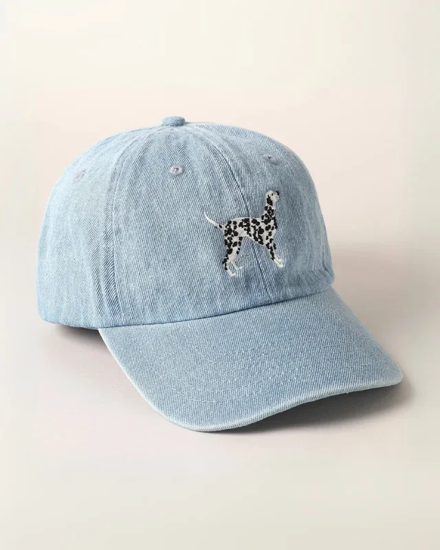 Dalmatian Embroidered Denim Hat