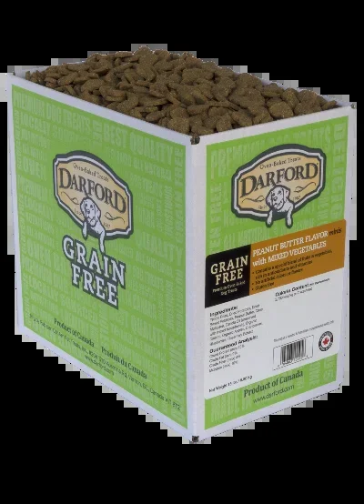 Darford Grain Free Peanut Butter W/Mixed Vegetables Mini Treats For Dogs