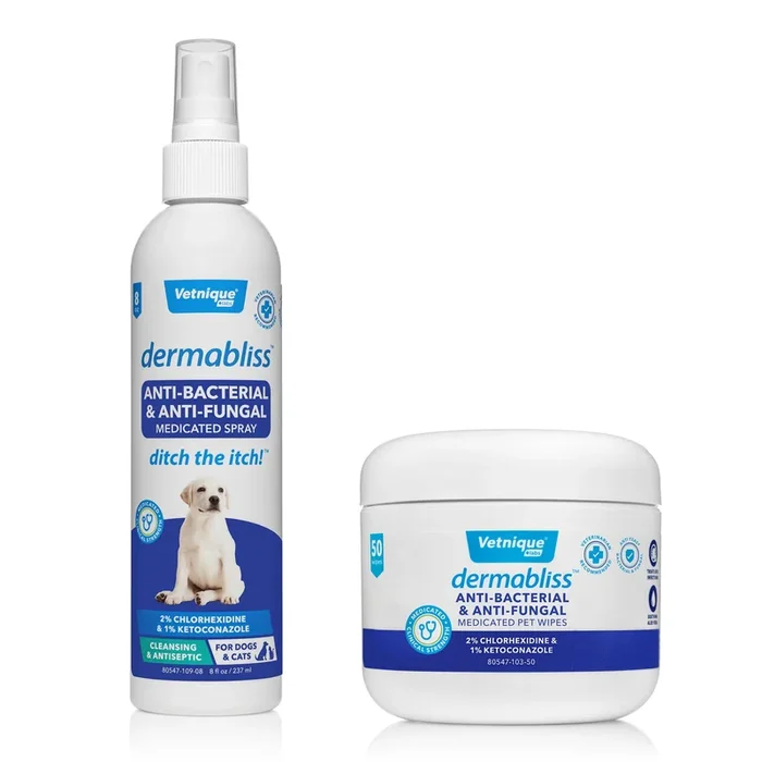 Dermabliss™ Anti-Bacterial & Anti-Fungal Bundle (Spray & Wipes) – Save 15%!