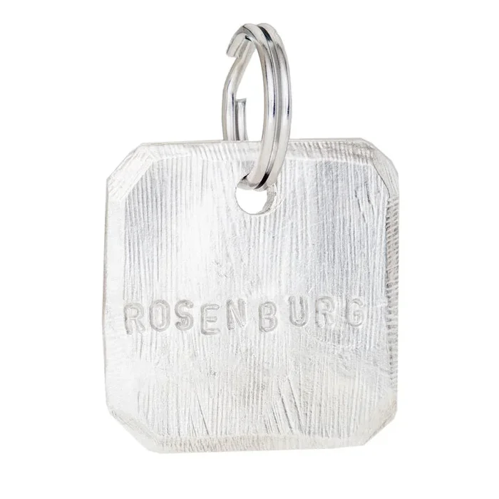 DOG & CO. | Square Dog Tag in Silver (custom)