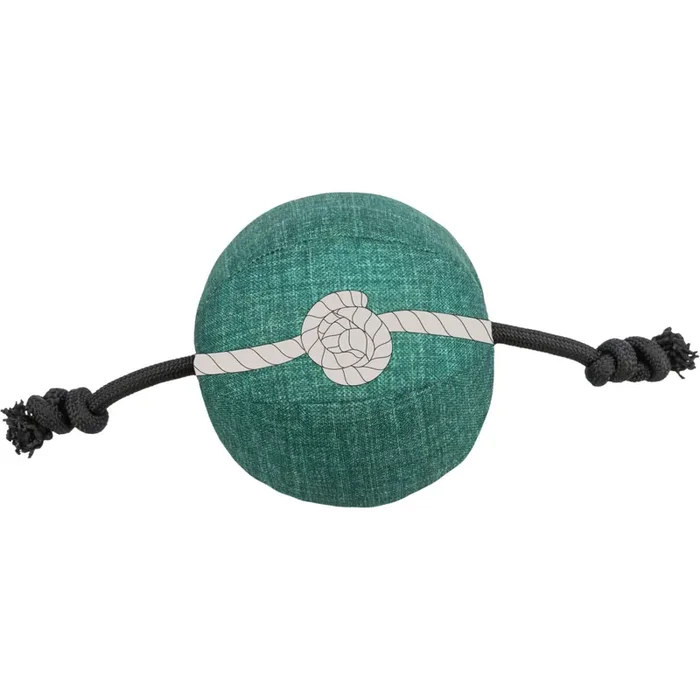 Dog ball with fabric/rope rope, recycled Trixie CityStyle