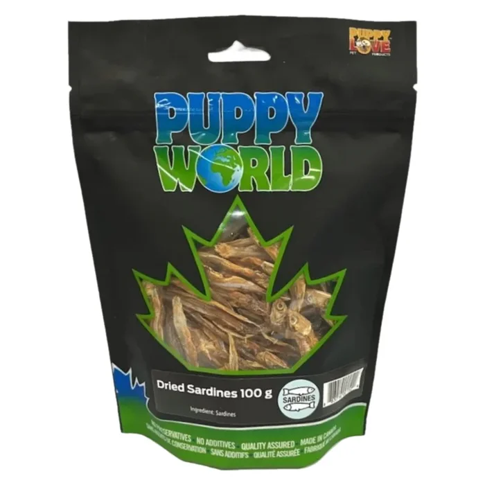 Dog Chewing Treat – PUPPY WORLD – Dried Sardines