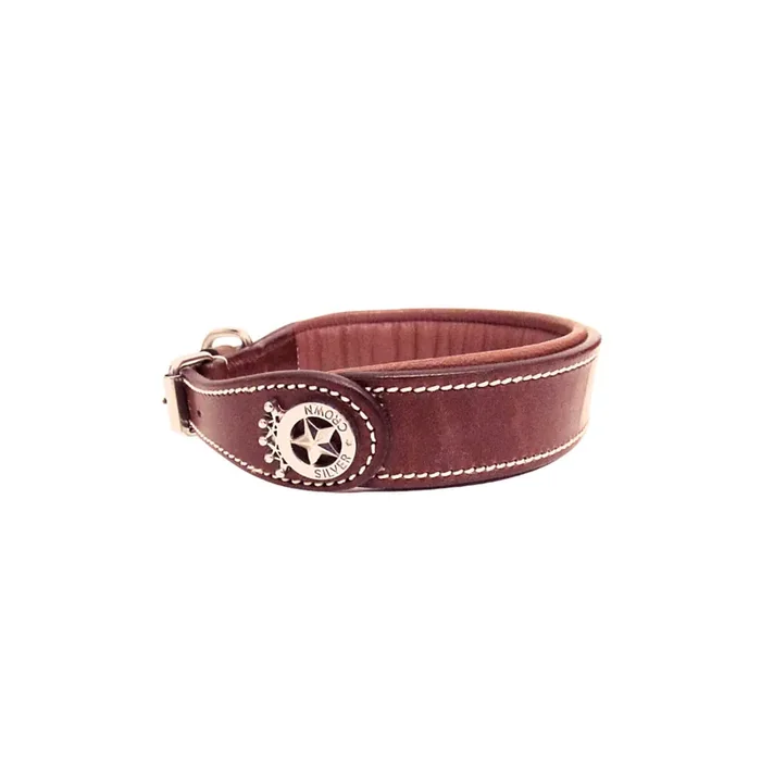Dog collar Silver Crown Carlotta [Size 50 cm]