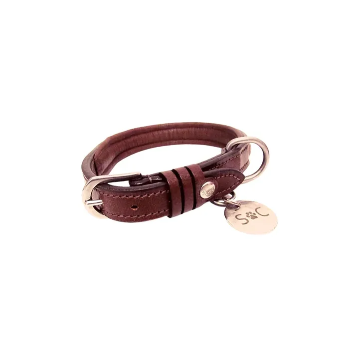 Dog collar Silver Crown JO [Size 45 cm]