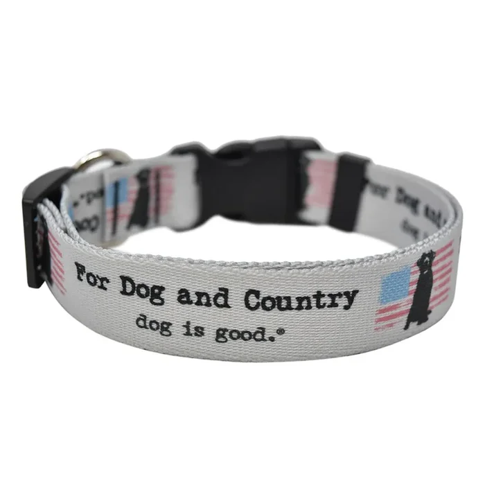 Dog is Good For Dog and Country Dog Collar and Leash Collection – Gray