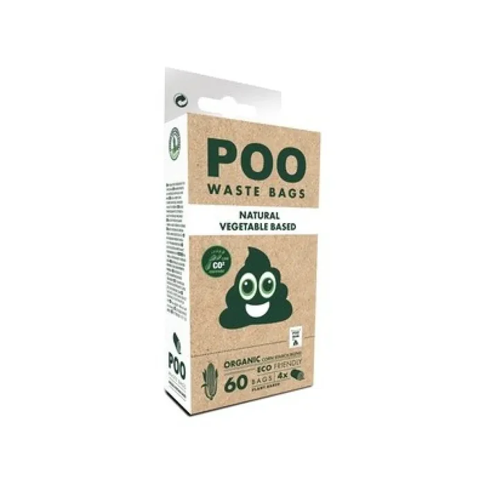 Dog poop bag M-Pets Poo Eco Friendly (x60) [Size 22×32 cm]