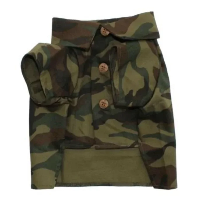 Dog Threads Huntsman Dog Shirt – Camo Print