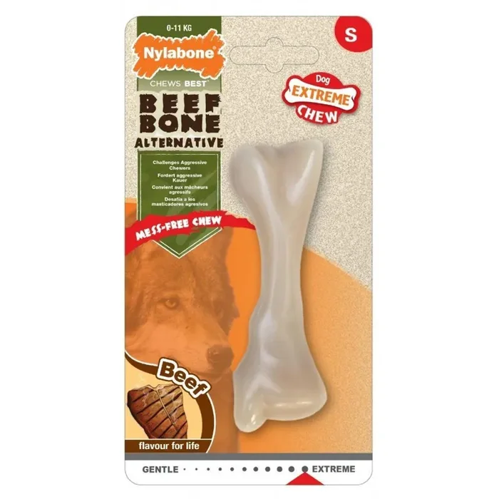 Dog toy Nylabone Extreme Chew – Beef Bone S [Size S]